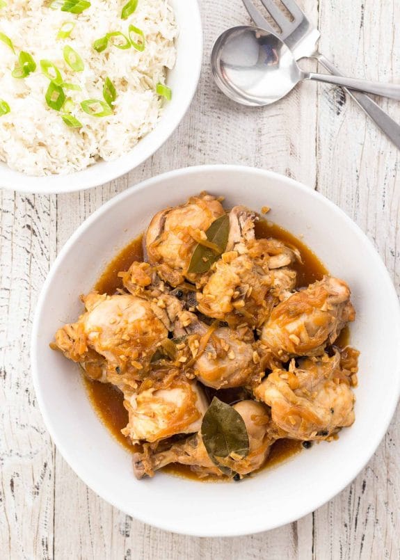 Three Recipes for Chicken Adobo You Must Try from Slow Cooker or Pressure Cooker at SlowCookerFromScratch.com