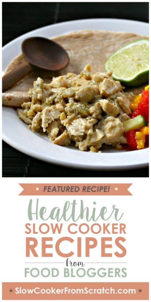 Slow Cooker Green Chile Chicken from The Perfect Pantry Slow Cooker