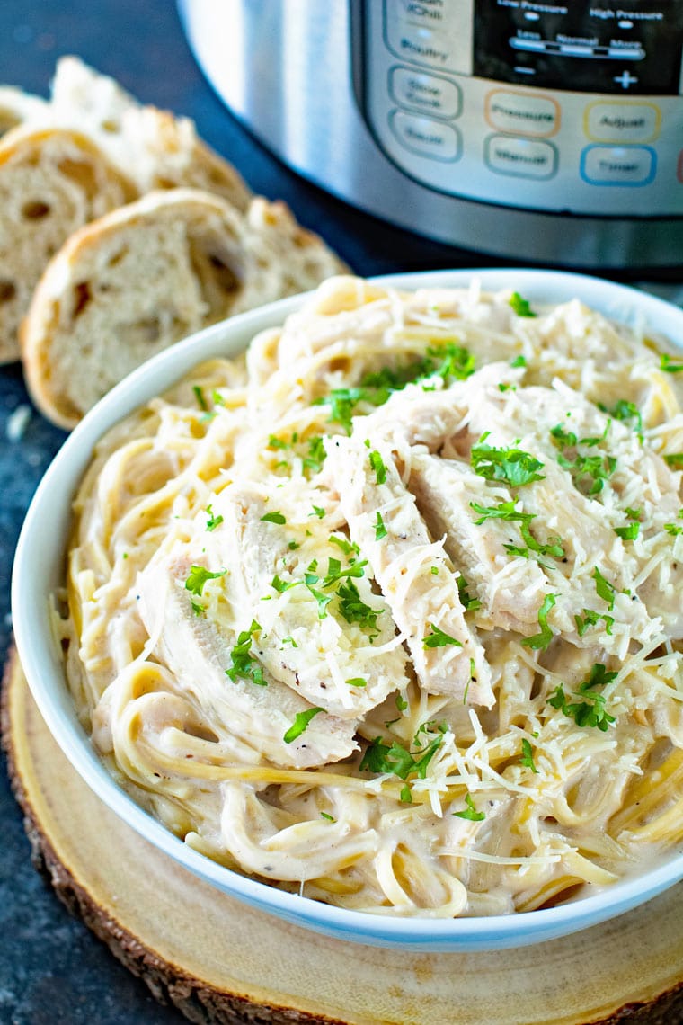 Four Fabulous Recipes for Chicken Alfredo found on Slow Cooker or Pressure Cooker