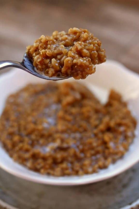 Three Tasty Recipes for Pumpkin Spice Oatmeal featured on Slow Cooker or Pressure Cooker at SlowCookerFromScratch.com