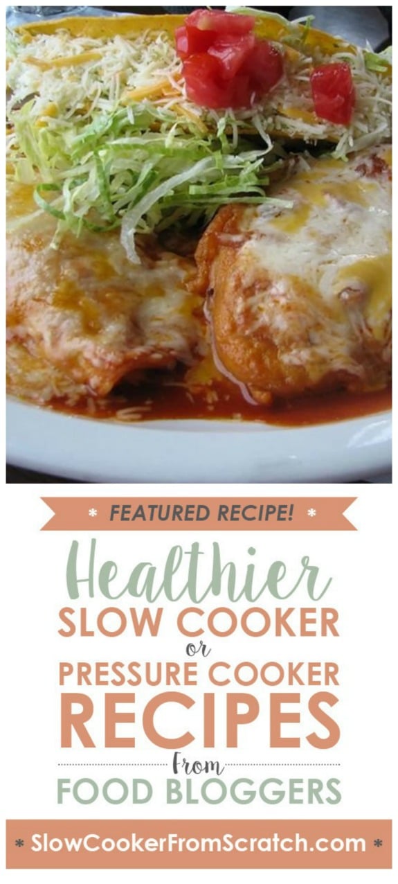 Slow Cooker Chicken Enchiladas from Skinny Ms. Slow Cooker or