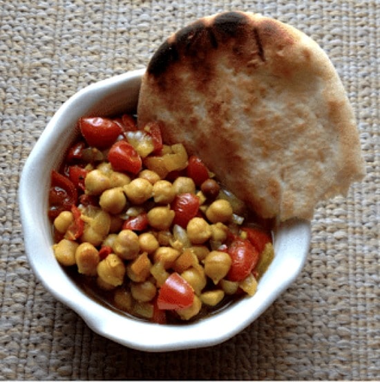 Slow Cooker IndianSpiced Chickpea Stew (Chole) from Letter Blocks Say