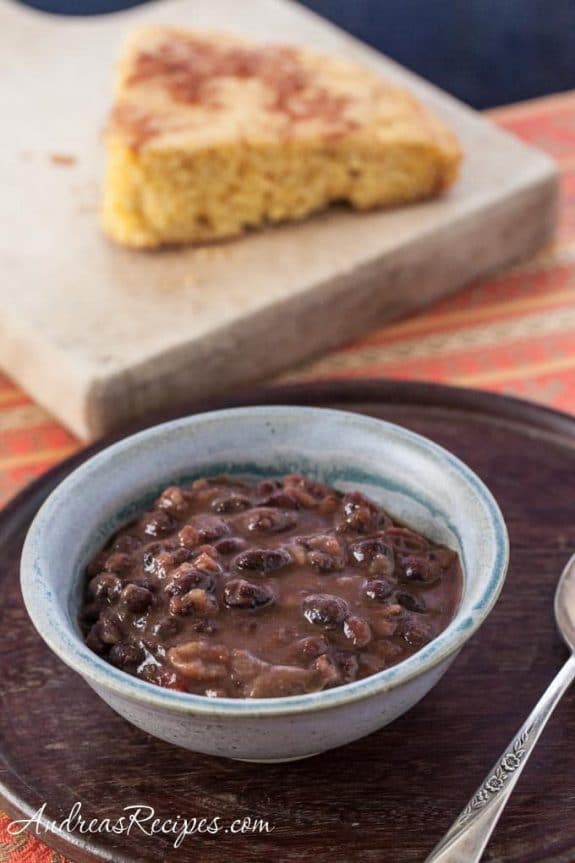 Three Delicious Recipes for Black Bean Soup featured on Slow Cooker or Pressure Cooker at SlowCookerFromScratch.com