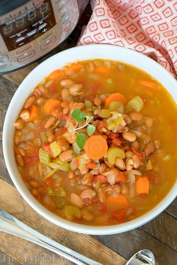 Instant Pot Pinto Bean Soup from The Typical Mom
