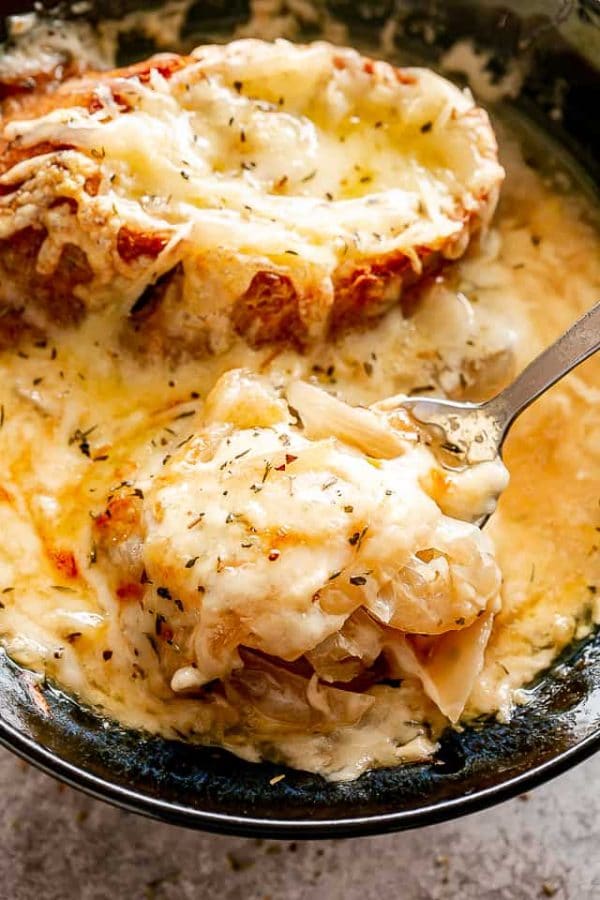 Slow Cooker French Onion Soup from Diethood