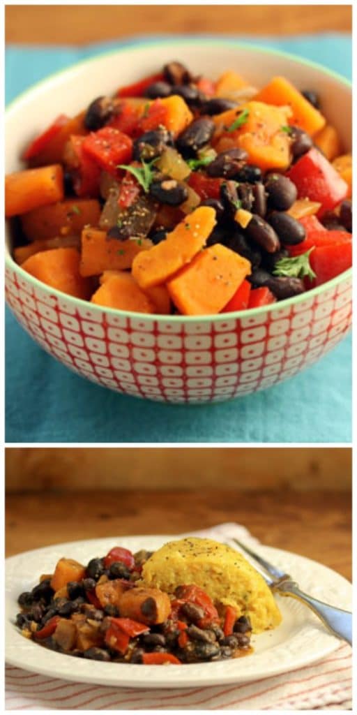 Slow Cooker Vegan Black Bean and Sweet Potato Stew from The Perfect Pantry Slow Cooker or