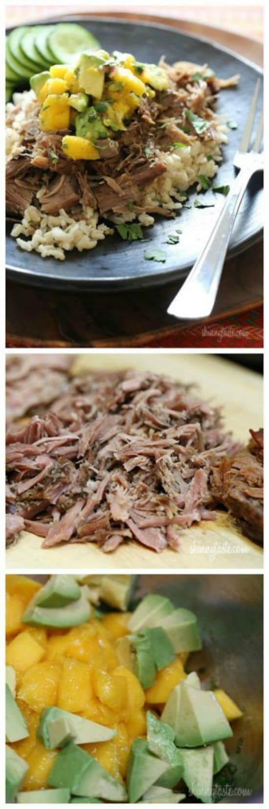 Slow Cooked Jerk Pork with Carribbean Salsa from Skinnytaste Slow