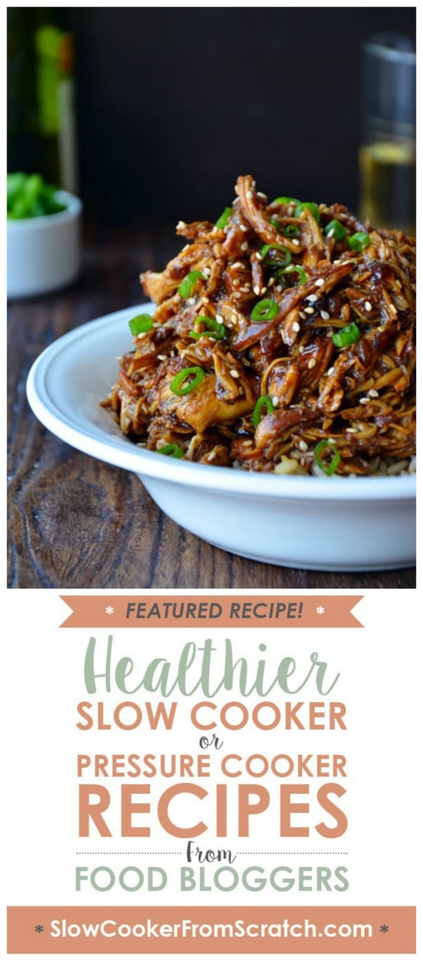 Slow Cooker Honey Garlic Chicken from Just a Taste Slow Cooker or