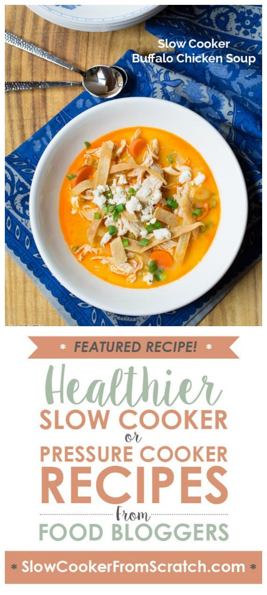 Slow Cooker Buffalo Chicken Soup from A Spicy Perspective Slow Cooker