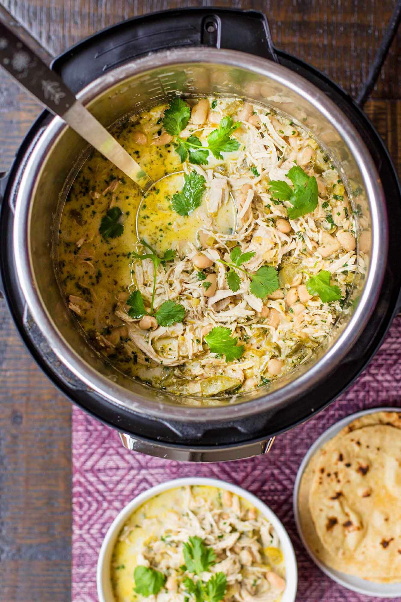 Instant Pot White Chicken Chili from Simply Recipes