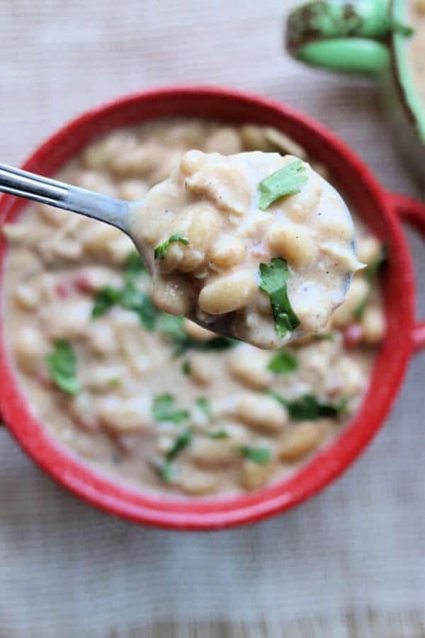 Homemade White Chili (Instant Pot or Slow Cooker) from 365 Days of Slow + Pressure Cooking