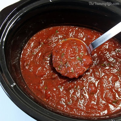 The BEST From-Scratch Slow Cooker Pasta Sauce Recipes found on SlowCookerFromScratch.com