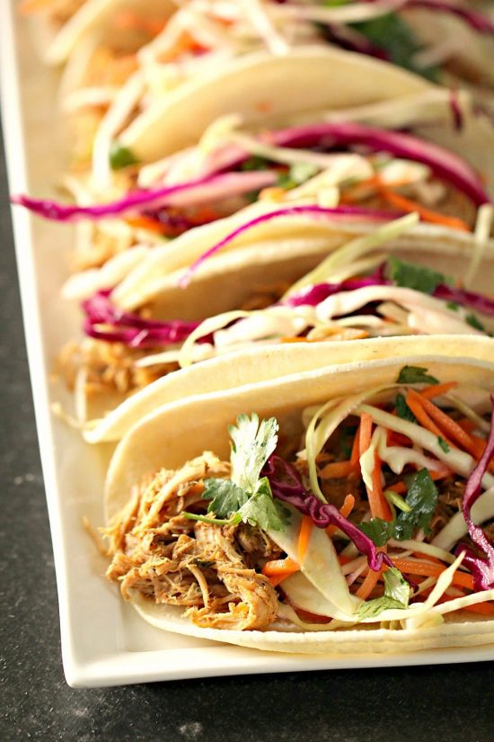 The BEST Slow Cooker Pork Tacos from Food Bloggers found on Slow Cooker or Pressure Cooker at SlowCookerFromScratch.com