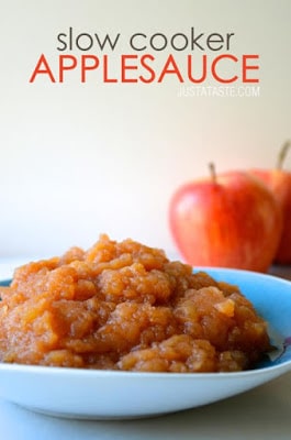 Top Ten Slow Cooker Applesauce Recipes from SlowCookerFromScratch.com 