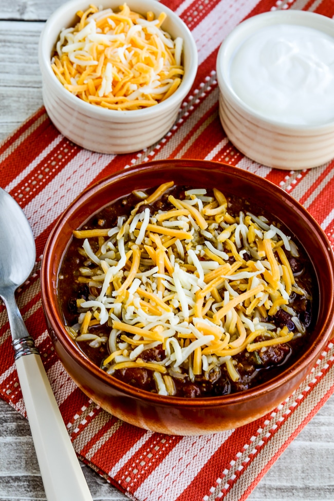 Pumpkin Chili with Ground Beef from Kalyn's Kitchen