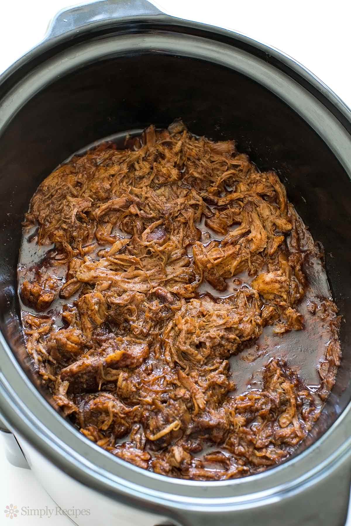 Slow Cooker Pulled Pork for Tacos from Simply Recipes