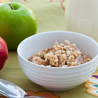 The BEST Slow Cooker Overnight Oatmeal featured on SlowCookerFromScratch.com