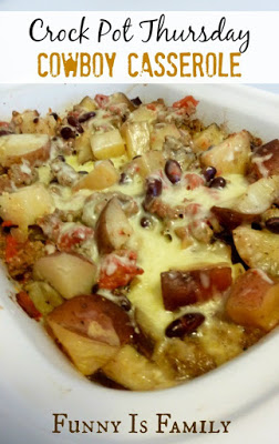 Crock Pot Cowboy Casserole from Funny is Family