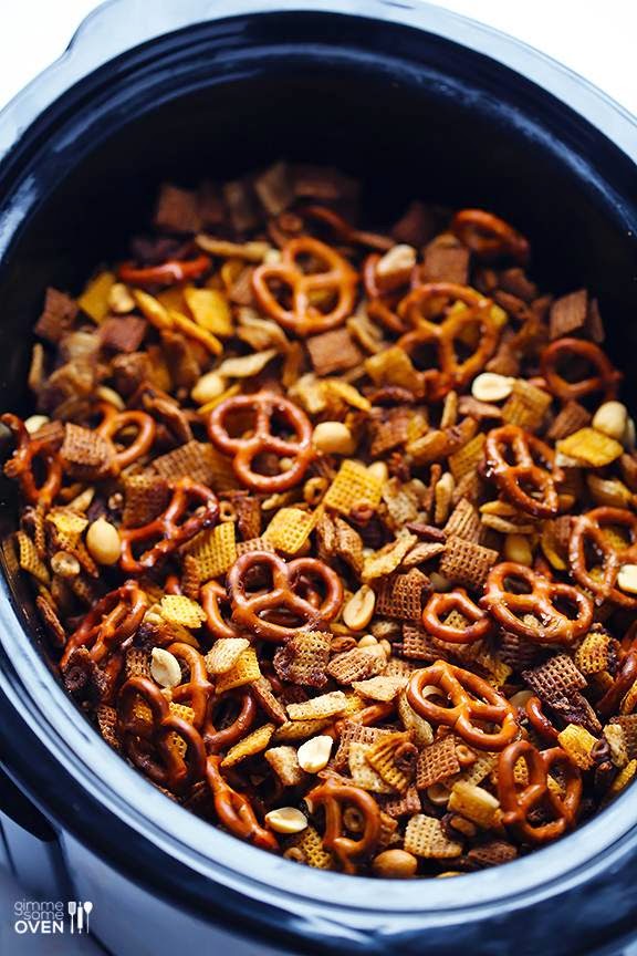 The BEST Slow Cooker Chex Mix Recipes from Food Bloggers found on SlowCookerFromScratch.com
