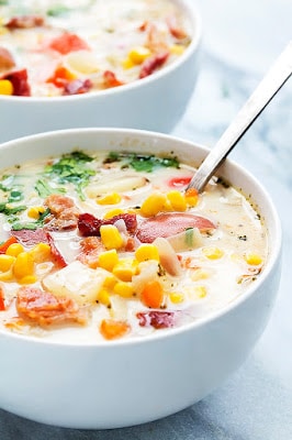 THE BEST Slow Cooker Potato Soup Recipes featured on SlowCookerFromScratch.com