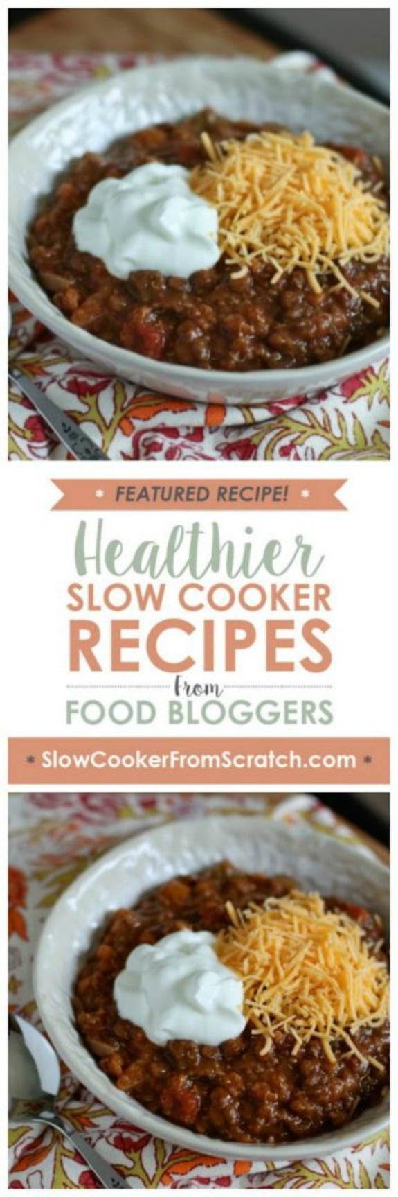 Vegetarian Slow Cooker Lentil And Quinoa Chili from Aggie's Kitchen