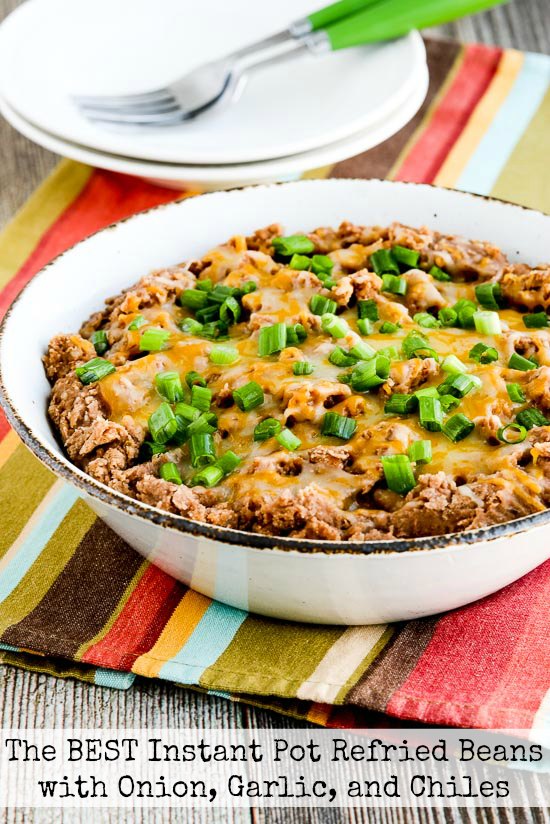 The BEST Slow Cooker or Instant Pot Refried Beans found on Slow Cooker or Pressure Cooker