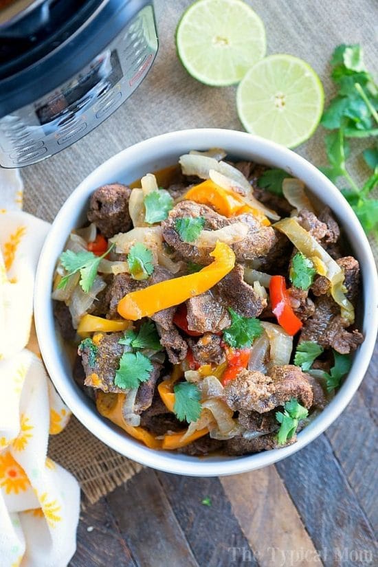 Instant Pot Fajitas from The Typical Mom
