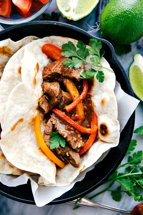 The BEST Slow Cooker Fajitas from Food Bloggers featured on SlowCookerFromScratch.com