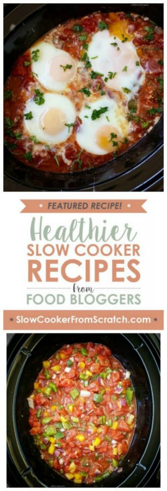 Easy Slow Cooker Shakshuka from Fit Slow Cooker Queen Slow Cooker or