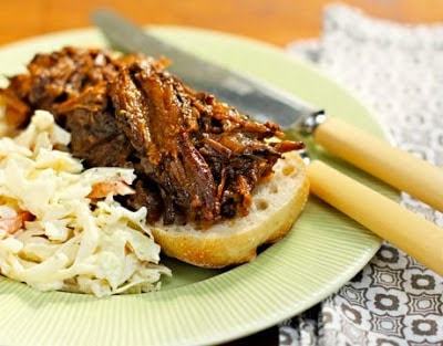 The BEST Slow Cooker Sandwiches with Chicken, Pork, or Beef