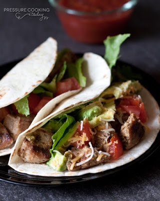 The BEST Instant Pot or Pressure Cooker Pork Carnitas from Food Bloggers featured on SlowCookerFromScratch.com