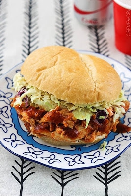 The BEST Slow Cooker Sandwiches with Chicken, Pork, or Beef