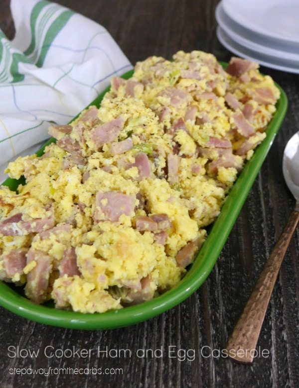 Slow Cooker Ham and Egg Casserole from Step Away from the Carbs 