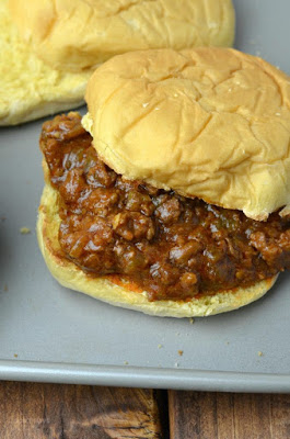 The BEST Instant Pot or Pressure Cooker Sloppy Joes featured on SlowCookerFromScratch.com