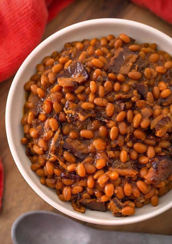 The BEST Instant Pot or Pressure Cooker Baked Beans Recipes found on Slow Cooker or Pressure Cooker at SlowCookerFromScratch.com