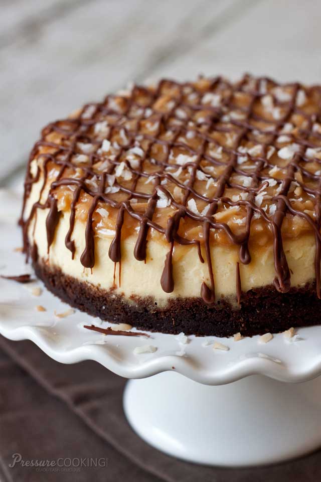 The BEST Instant Pot or Pressure Cooker Cheesecake Recipes featured on SlowCookerFromScratch.com
