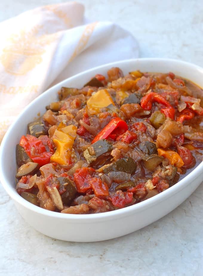 Slow Cooker Ratatouille from Simple Nourished Living