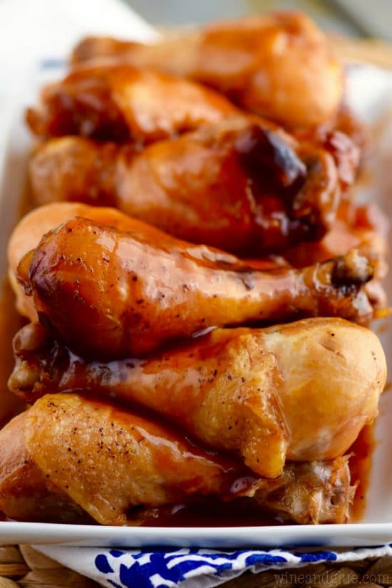 The Best Slow Cooker and Instant Pot Chicken Drumsticks featured on Slow Cooker or Pressure Cooker at SlowCookerFromScratch.com