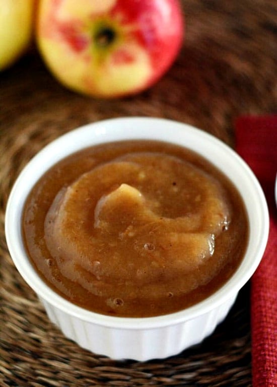 No-Sugar-Added Slow Cooker Applesauce from Mel's Kitchen Cafe