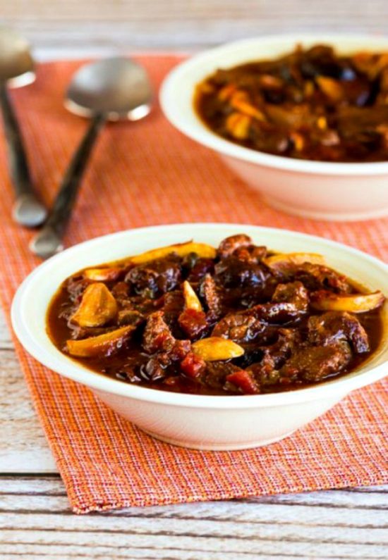 Garlic Lover’s Crockpot Beef Stew from Kalyn's Kitchen