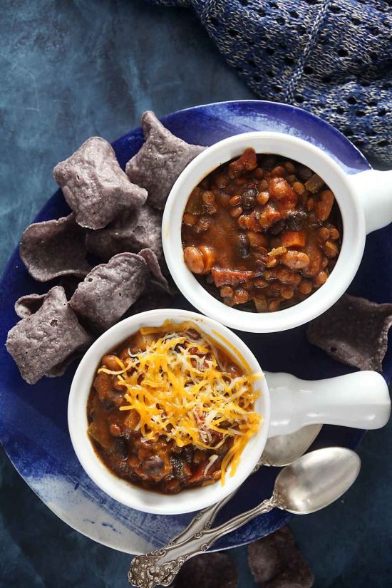 Pumpkin Lentil Chili from Healthy Delicious