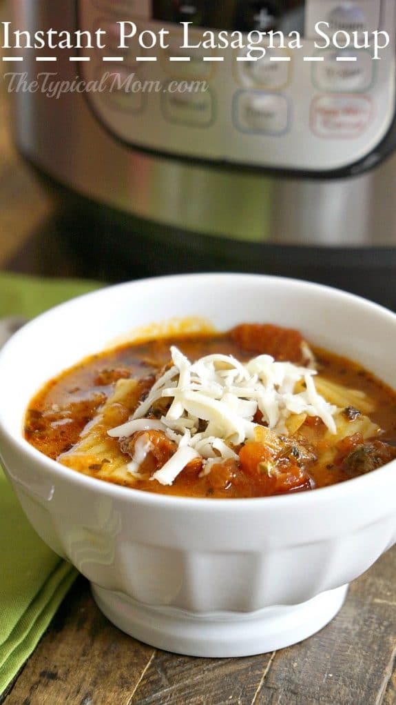 The BEST Instant Pot Soup Recipes featured on Slow Cooker or Pressure Cooker at SlowCookerFromScratch.com