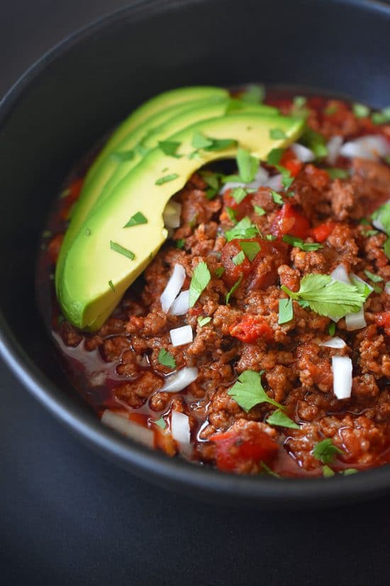 The BEST Instant Pot Chili Recipes featured on Slow Cooker or Pressure Cooker at SlowCookerFromScratch.com