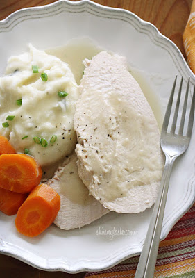 Crock Pot Turkey Breast with Gravy from Skinnytaste