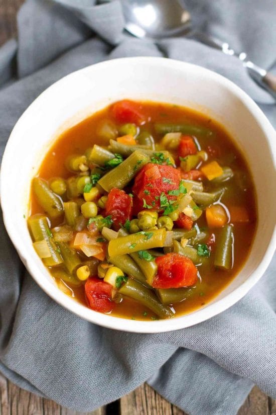 The BEST Instant Pot Vegetarian and Vegan Soup Recipes featured on Slow Cooker or Pressure Cooker at SlowCookerFromScratch.com