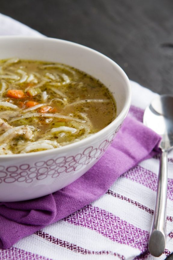 Low Carb Paleo Chicken Noodle Soup
