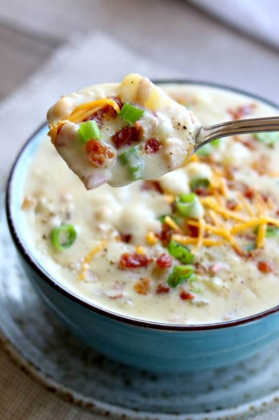 The Best Instant Pot Potato Soup Recipes featured on Slow Cooker or Pressure Cooker at SlowCookerFromScratch.com