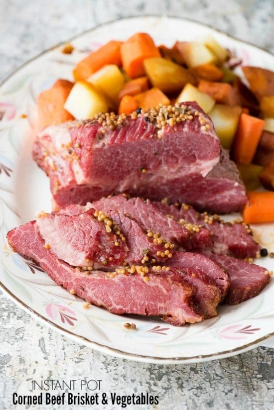 The BEST Instant Pot Corned Beef Recipes featured on Slow Cooker or Pressure Cooker at SlowCookerFromScratch.com