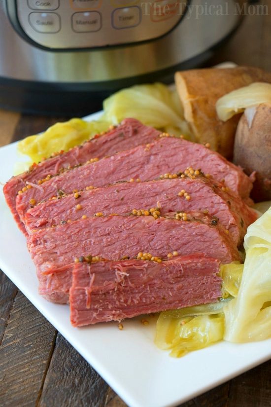 The BEST Instant Pot Corned Beef Recipes featured on Slow Cooker or Pressure Cooker at SlowCookerFromScratch.com