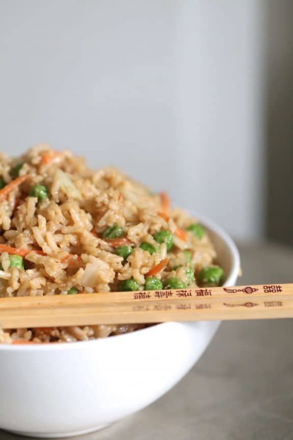 The BEST Instant Pot Fried Rice found on Slow Cooker or Pressure Cooker at SlowCookerFromScratch.com